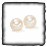 Bulk Sale: White Glass Pearl Earrings