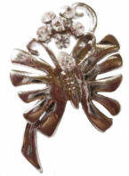 Petit Rhinestone Studded Butterfly Brooch/Pin