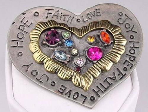 Humanity Brooch - Genuine Swarovski Crystals