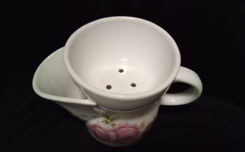 Vintage shaving cup Pink roses