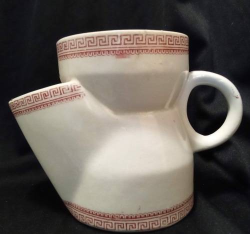 Vintage shaving cup Key design