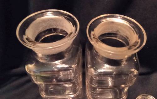 A pair of Antique Apothecary bottles