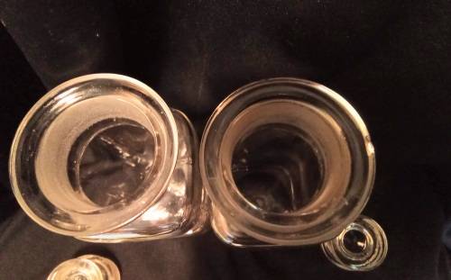 A pair of Antique Apothecary bottles