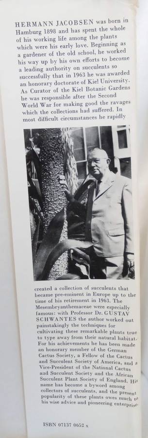 Lexicon of Succulent plants by Hermann Jacobsen