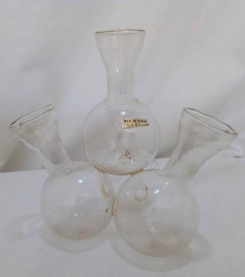 Very fine glass vintage bud `vases`