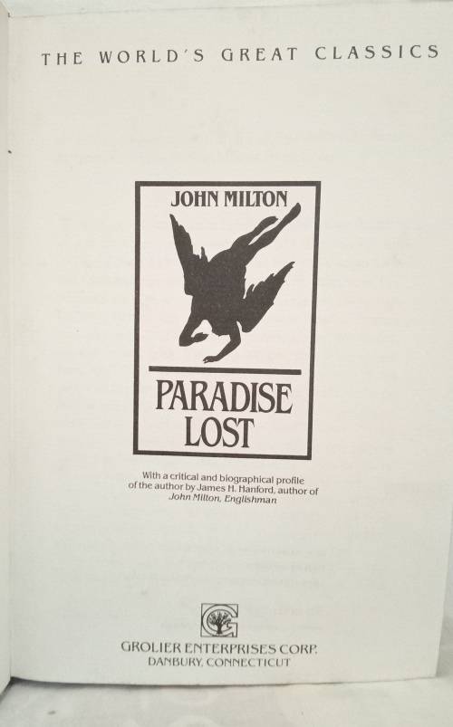 Paradise Lost by John Milton