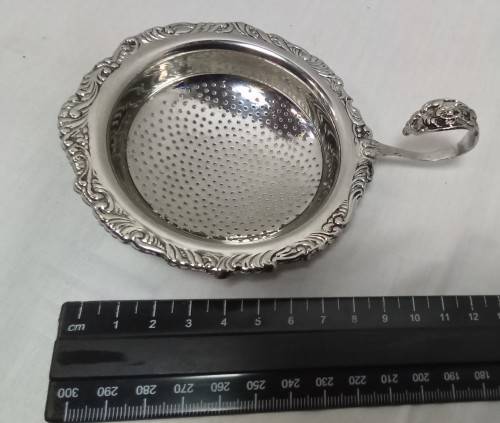 Lovely vintage Chrome plated tea strainer