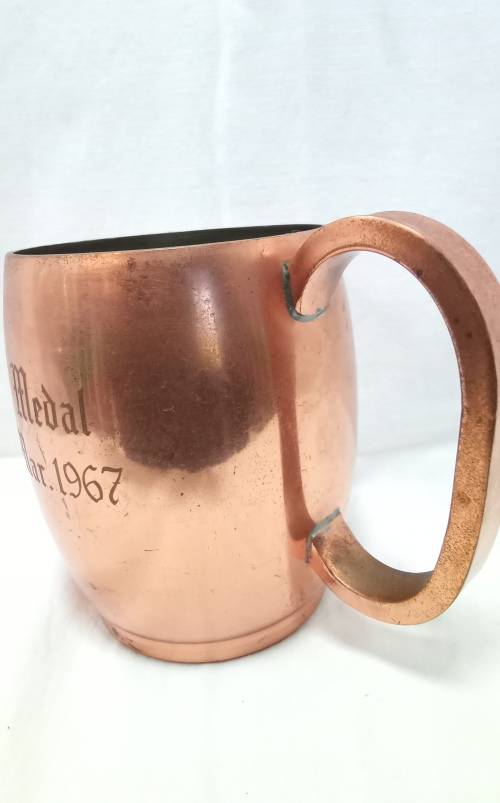Vintage Copper plated mug