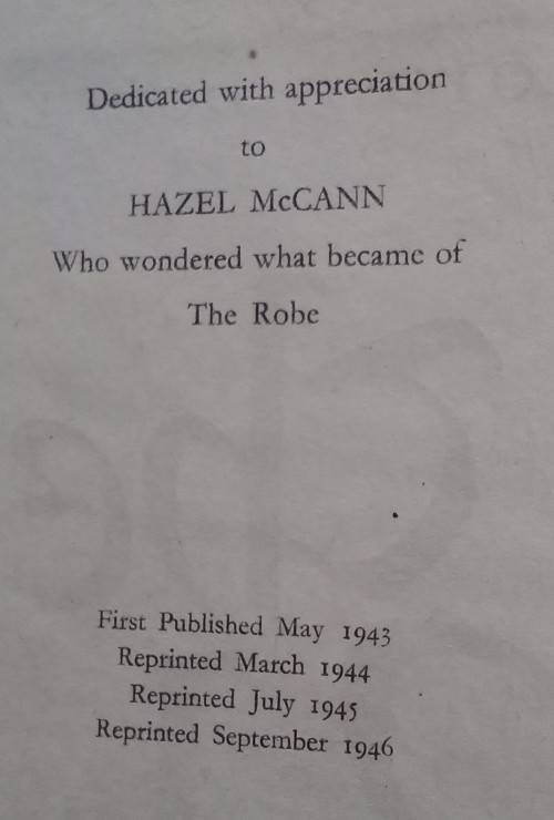 The Robe - Lloyd C Douglas