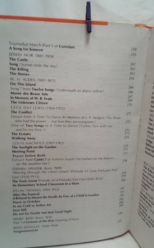 The Living Tradition: an anthology of English Verse 1340-1940 Tyfield, Nicol, Rumboli 1979