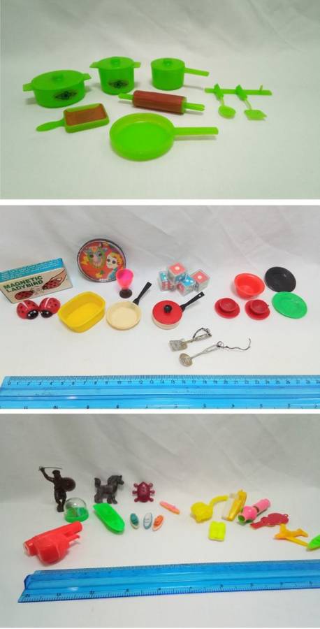 1980`s Plastic toy lot x3