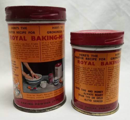 Vintage Royal baking powder tins