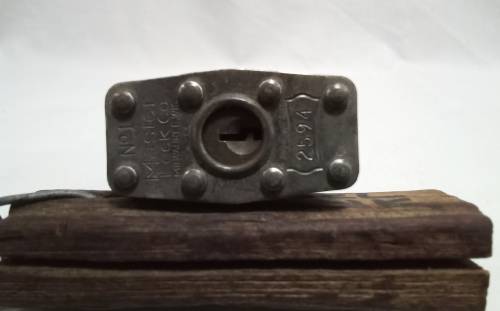 Vintage Padlock -  Master no.1 with (lion) key