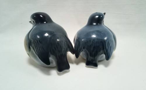 Exquisitely beautiful Vintage Robin salt and pepper set