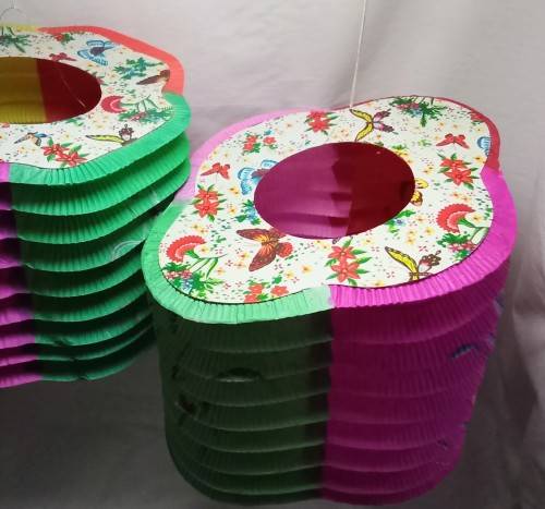 Two large Vintage paper Lanterns