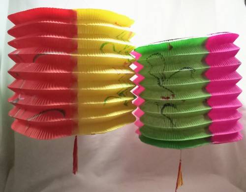 Two large Vintage paper Lanterns