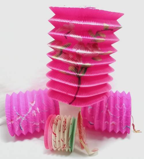 Four Vintage paper Lanterns