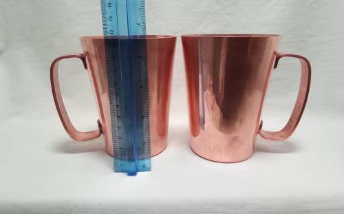 Two beautiful vintage Rhodesian copper mugs by Richard Mead