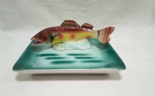 Lovely vintage ashtray with fish