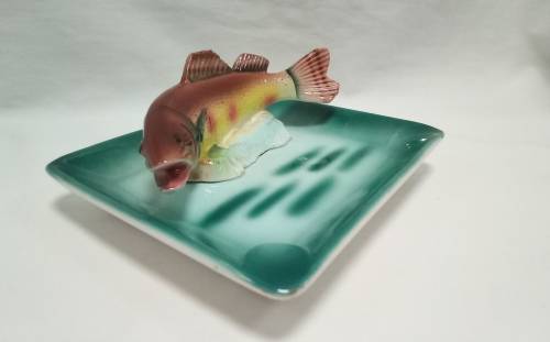 Lovely vintage ashtray with fish