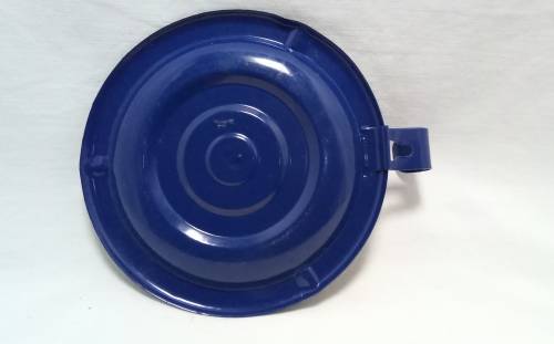 Lovely vintage blue enamel candle holder