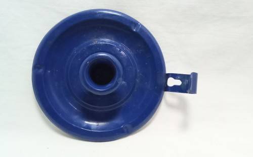 Lovely vintage blue enamel candle holder