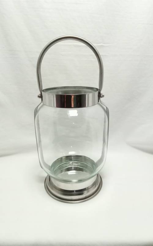 Pretty large glass candle lantern