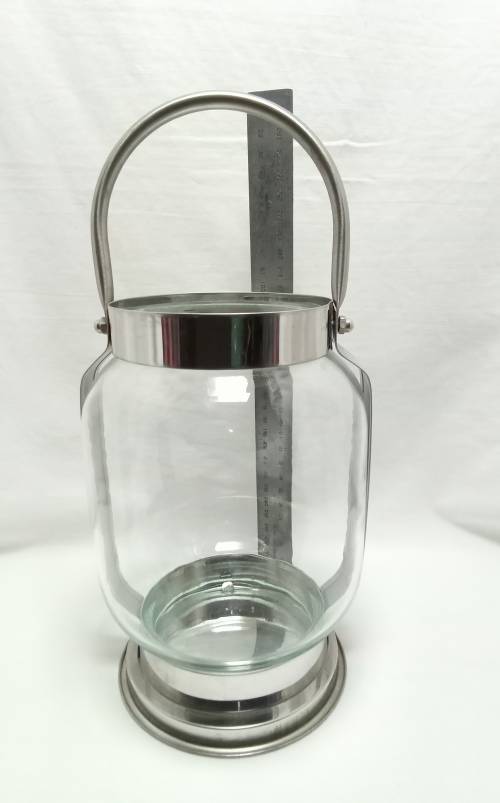 Pretty large glass candle lantern