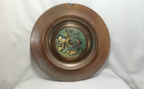 Lovely large vintage 1960s Trafford plaque made in England `Fruits`