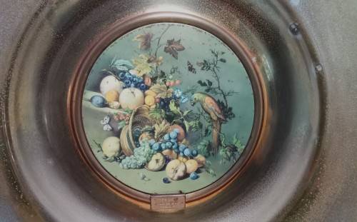 Lovely large vintage 1960s Trafford plaque made in England `Fruits`