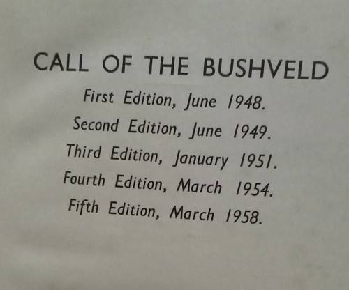 Call of the Bushveld Author - White, A. C.