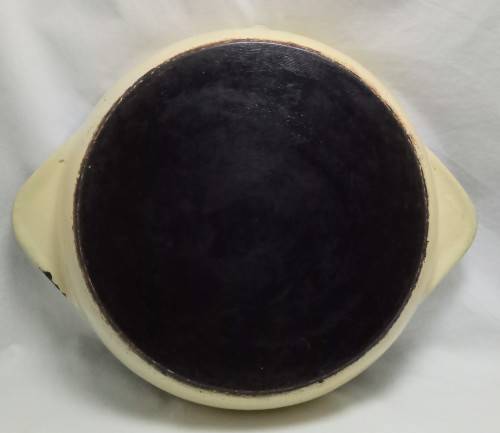 Lovely large enameled cast iron skillet