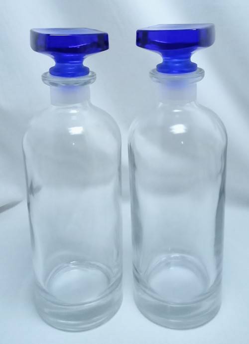 Vintage Bormioli Rocco Ibisco Decanter pair - made in Italy