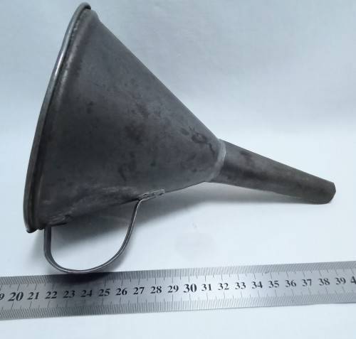 Vintage metal funnel