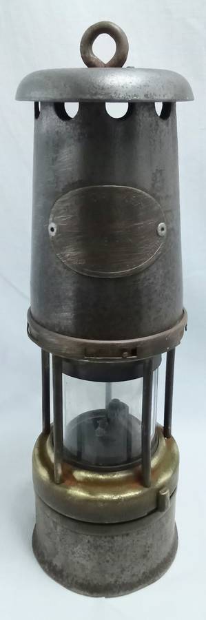 Vintage `Victor Kent Wolf` miner`s lamp