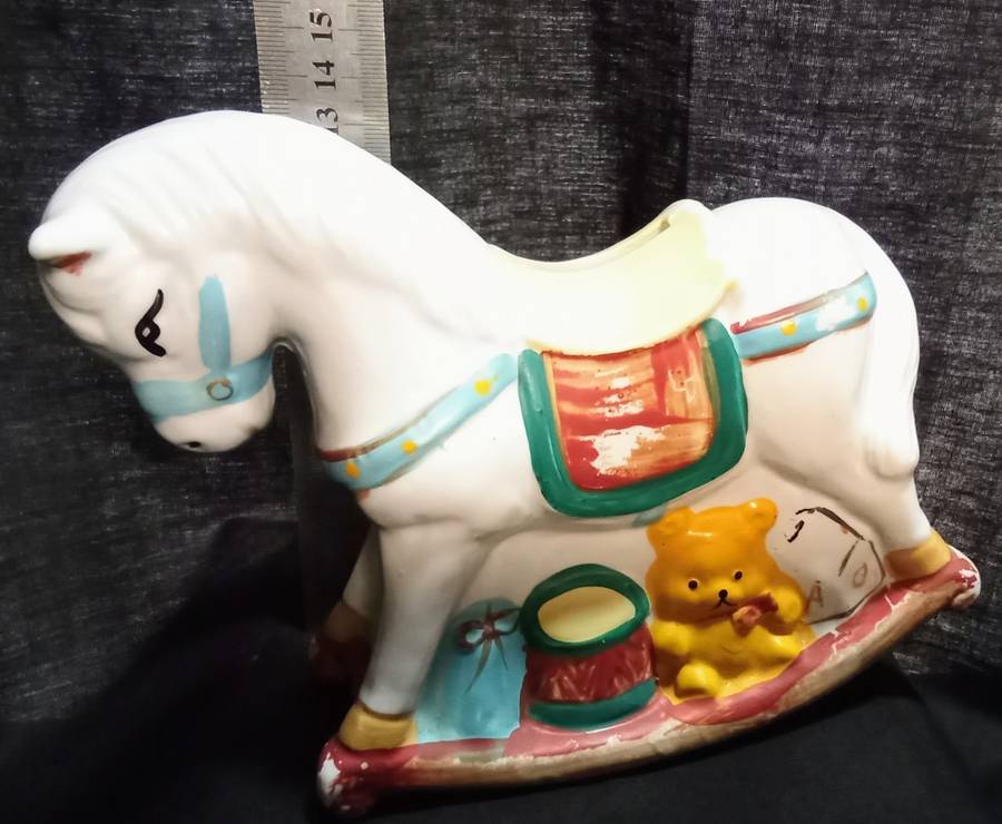 Vintage porcelain horse money box