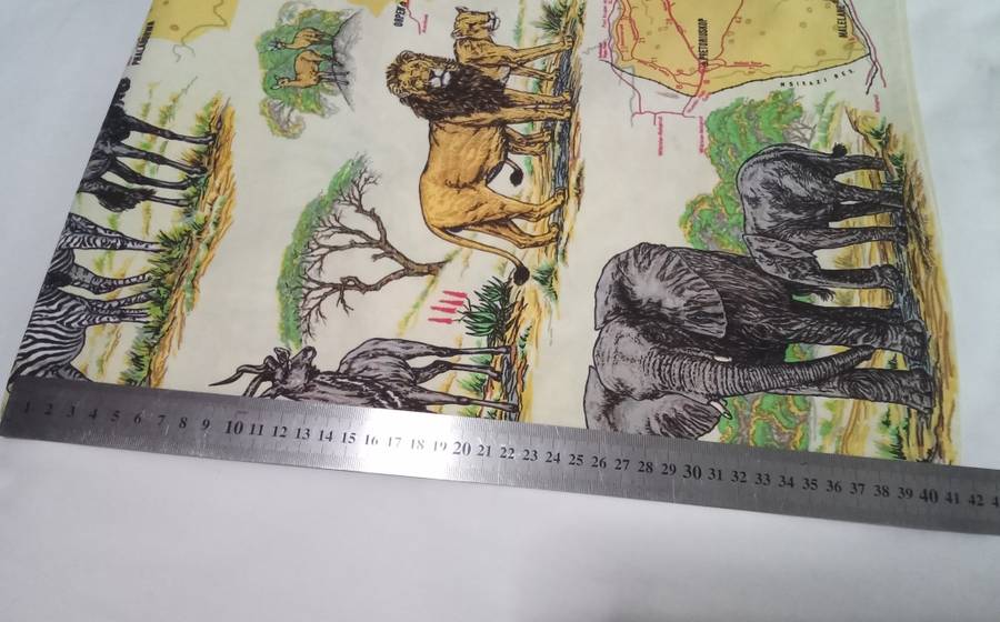 Kruger park - Excellent condition dishcloth (?) Map