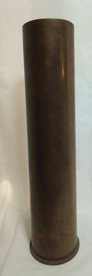Solid brass Vintage artillery shell 1934