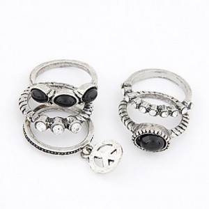 4-piece midi stacking rings