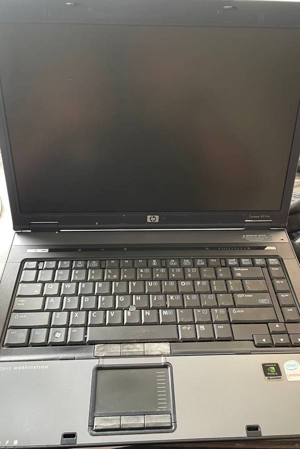 HP Compaq 8510w  Mobile Workstation for parts