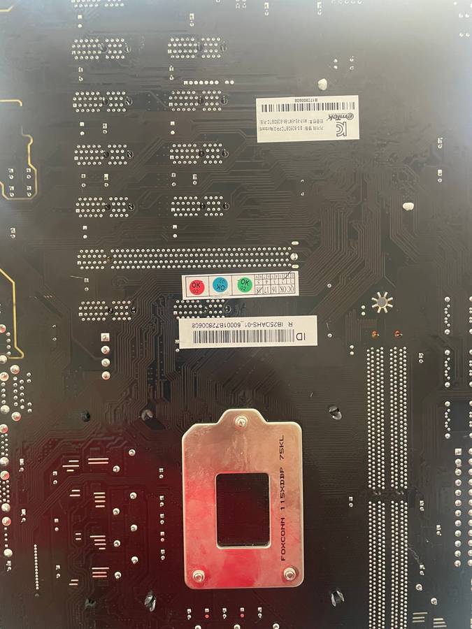 Biostar TB250 BTC pro with cpu, CPU -  Intel Core i5-6500 3.20GHz Quad-Core and 8GB Ram