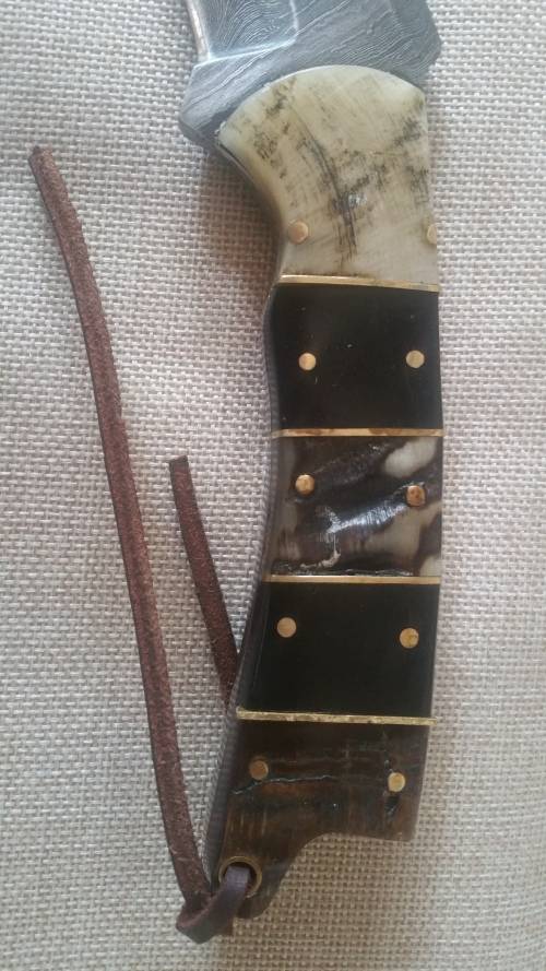 Custom Handcrafted Damascus Steel Tracker Knife