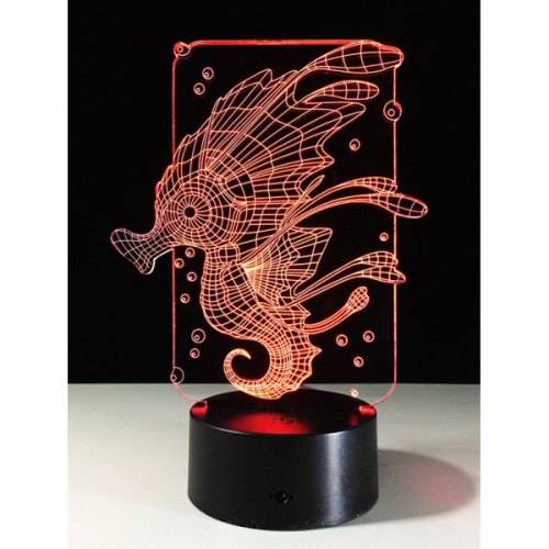 Sea horse USB/Battery 3D LED Light Colorful Touch Control Night Light