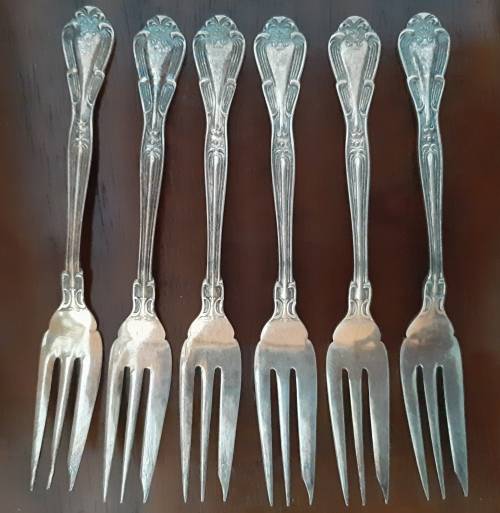 Eetrite EPNS Al Celeste Cake forks - Set of 8