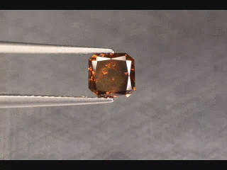 *SEALED*1.08ct  Sparkling Fancy Honey Cognac Diamond