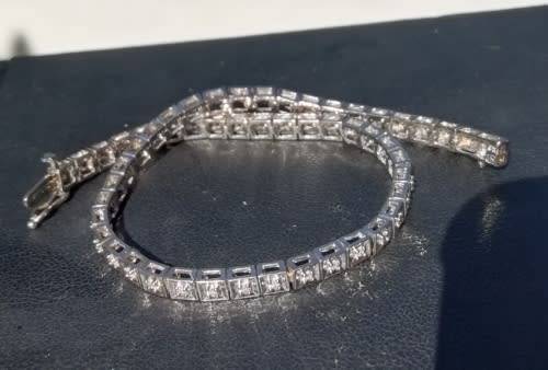 DIAMOND TENNIS BRACELET - 56 DIAMONDS!