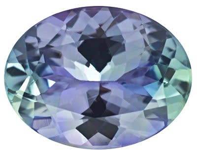 1.67 CT BLUE VIOLET TO BLUISH GREEN TANZANITE - CERTIFIED