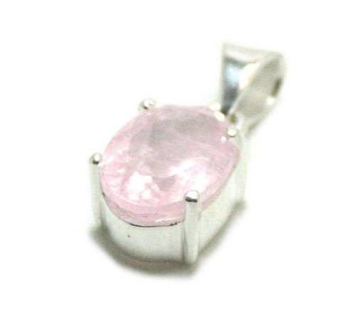 NATURAL MORGANITE PENDANT & EARRINGS SET - 925 SILVER
