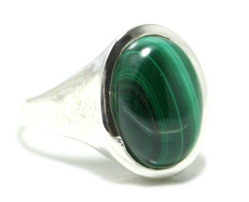 MALACHITE RING - SET IN  925 SILVER
