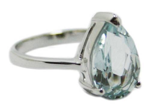 AQUAMARINE RING - SET IN  925 SILVER